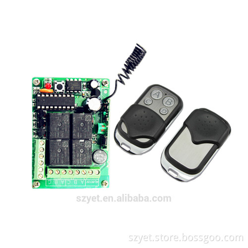 4 ch rf remote transmitter and receiver gate controllers YET404PC-026